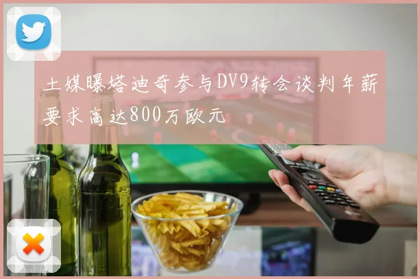 土媒曝塔迪奇参与DV9转会谈判年薪要求高达800万欧元